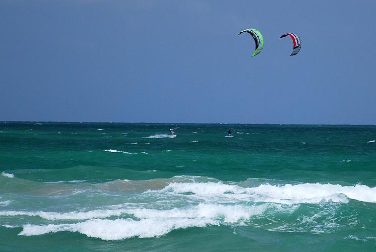 Miami Beach, kite surf